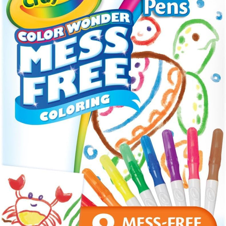 Crayola Color Wonder Paintbrush Pens, Mess Free Paint Set for Kids, 8ct Refill, 3+ Paint Brush Pens