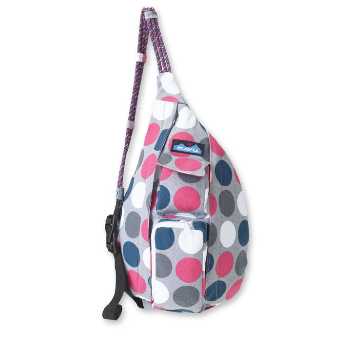 KAVU Mini Rope Bag Cotton Crossbody Sling One Size Beach Tie Dye