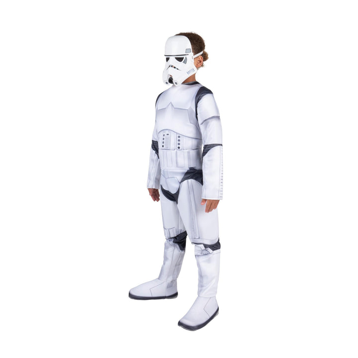 Star Wars Stormtrooper Official Youth Halloween Costume - Premium Quality Padded Jumpsuit with Plastic Mask Medium