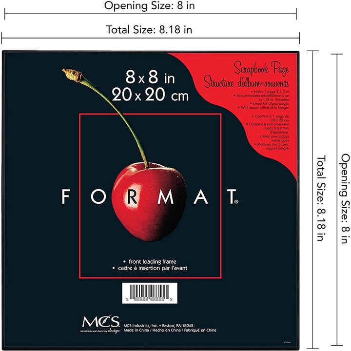 MCS Format Picture Frames, Gallery Wall Frames, Black, 6 x 8, 12-Pack 12 pk 6 x 8 in