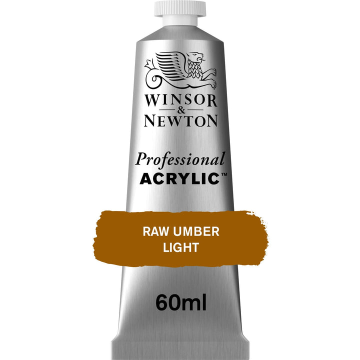 Winsor & Newton Professional Acrylic Paint, 60ml (2-oz) Tube, Raw Umber Light 2-oz Tube