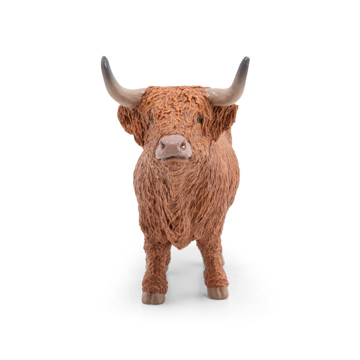 Papo -Hand-Painted - Figurine -Farmyard Friends -Highland cattle -51178 - Collectible - For Children - Suitable for Boys and Girls - From 3 years old , Brown Highland Cow