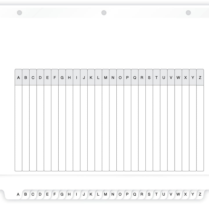 Avery A-Z 26 Tab Dividers for 3 Ring Binders, Customizable Table of Contents, Classic White Tabs, 1 Set (11828) 1 pack