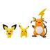 Pokémon Select Evolution 3 Pack - Features 2-Inch Pichu and Pikachu and 3-Inch Raichu Battle Figures Pichu, Pikachu & Raichu