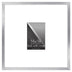 Americanflat 14x14 Picture Frame in Silver - Use as 4x6 Picture Frame with Mat or 14x14 Frame Without Mat - Thin Border Photo Frame with Plexiglass Cover - Square Picture Frame for Wall Display 14x14 - (4x6 With Mat) 1 Pack