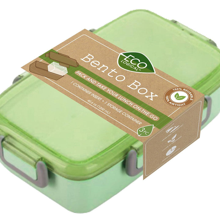 EcoLogical Bento Box, Lunch Storage, Easy Meal on the Go, Mint