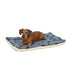 MidWest Homes for Pets Reversible Paw Print Pet Bed in Blue / White, Dog Bed Measures 28.5L x 19.5W x 3H for Medium Dogs, Machine Wash 28.5"L x 19.5"W x 3.0"Th