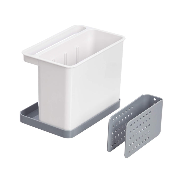 Basics Kitchen Sink Organizer/Sponge Holder, Standard, White