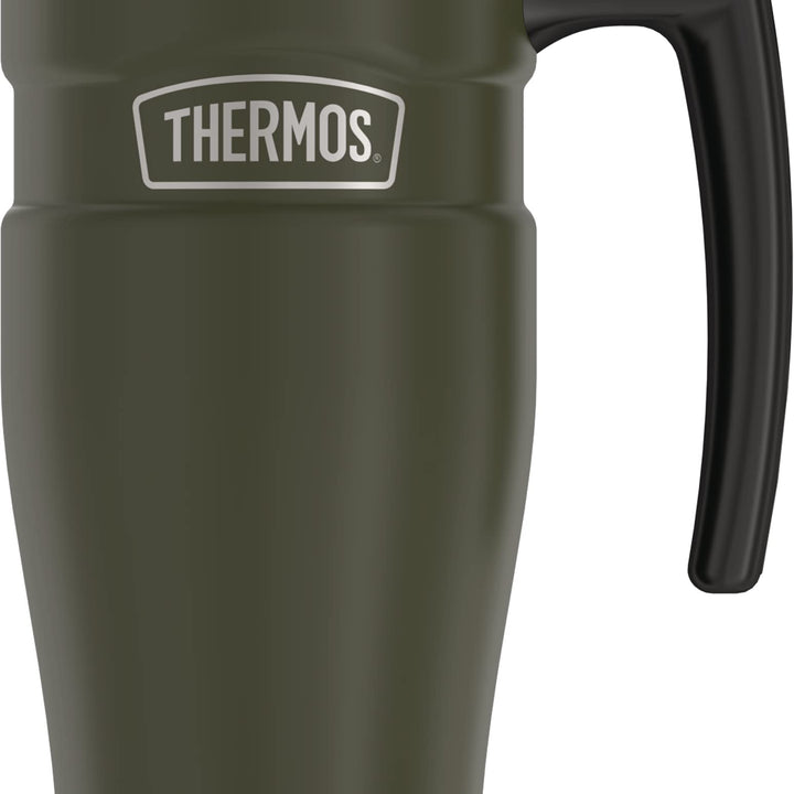 THERMOS Stainless King Vacuum-Insulated Travel Mug, 16 Ounce, Army Green