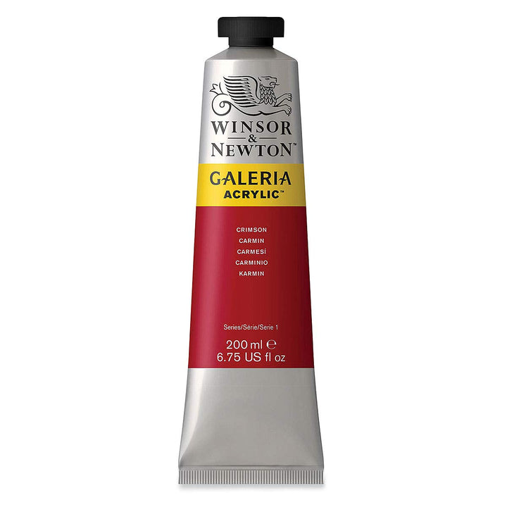 Winsor & Newton Galeria Acrylics - Crimson - 200ml Tube 6.75-oz Tube