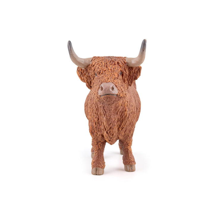 Papo -Hand-Painted - Figurine -Farmyard Friends -Highland cattle -51178 - Collectible - For Children - Suitable for Boys and Girls - From 3 years old , Brown Highland Cow