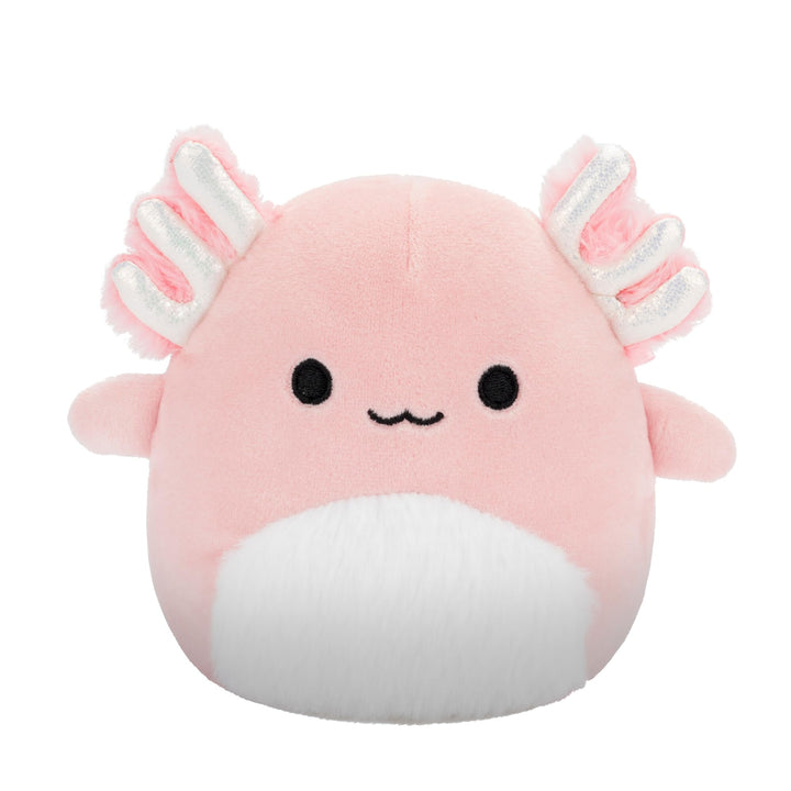 Squishmallows Original 5-Inch Archie Pink Axolotl with White Fuzzy Belly - Official Jazwares Plush (Little) 5 inch