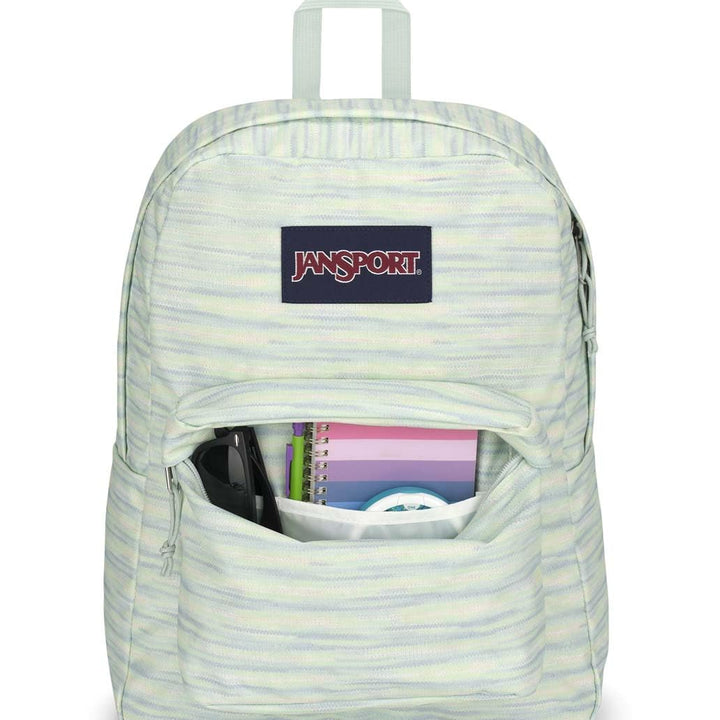 JanSport SuperBreak One Backpacks - Durable, Lightweight One Size 70s Space Dye Fresh Mint