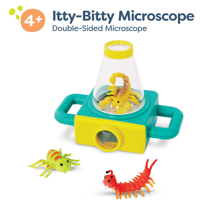 B. Toys- Double-Sided Microscope- Sports & Outdoor Microscope for Kids – Double-Sided Microscope – Science Toys – 3 Toy Bugs-Itty-Bitty Microscope- – 4 Years +