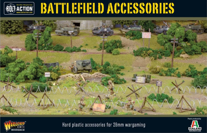 Warlord Games Bolt Action WWII Battlefield Accessories for 1:56 Military Table Top Wargaming Diorama Plastic Model Kit 402010001