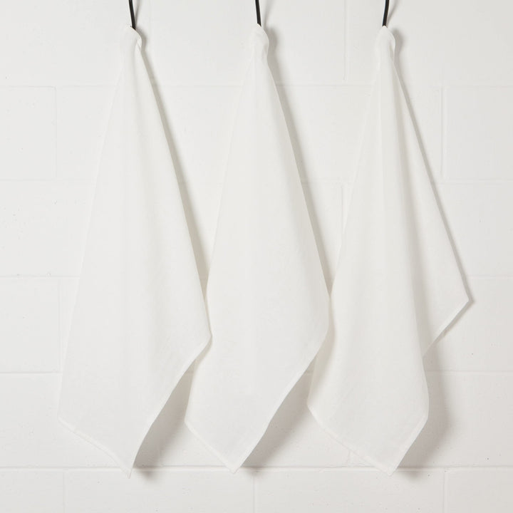 Now Designs Bakers Floursacks, Set of Three, Unbleached White, Set of Three