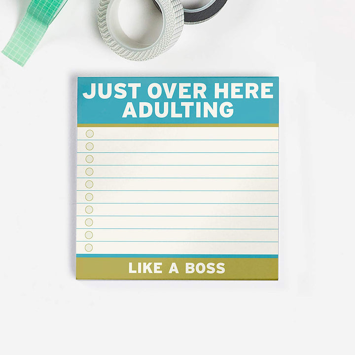 1-Count Knock Knock Adulting Large Sticky Notes (4 x 4-inches) 1-Count