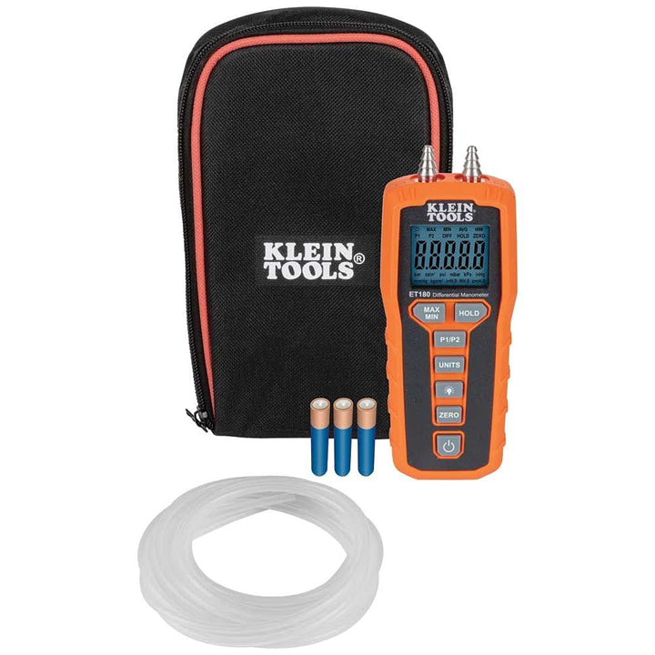 Digital Manometer and Gas Leak Detector Bundle | Klein Tools Tester + Leak Tester