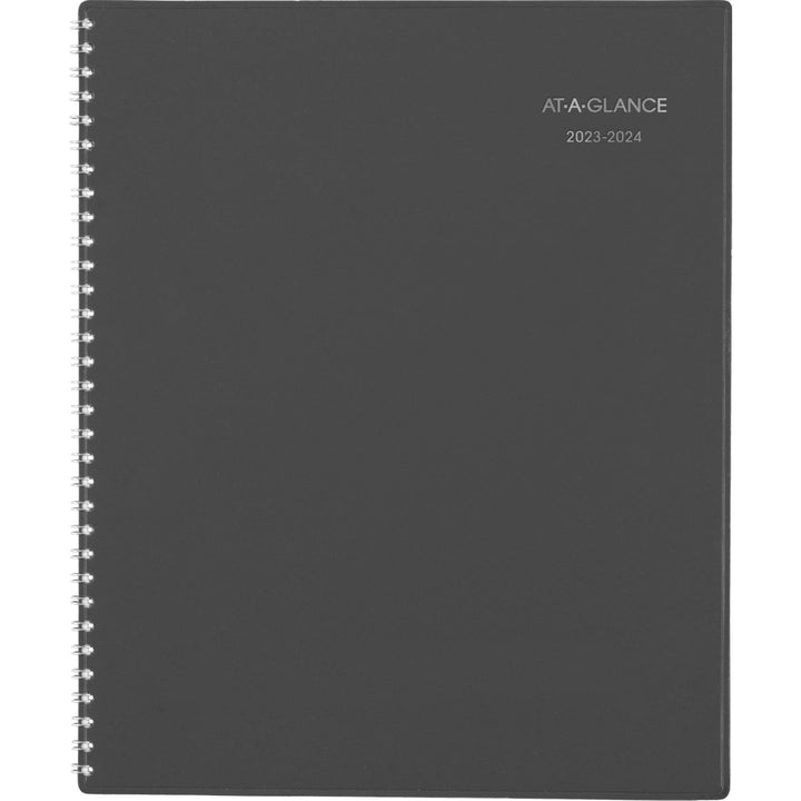 AT-A-GLANCE 2023-2024 Academic Planner, Weekly & Monthly, 8-1/2" x 11", Large, Monthly Tabs, Flexible Cover, DayMinder, Charcoal (AYC54545) 2023-2024 Old Edition