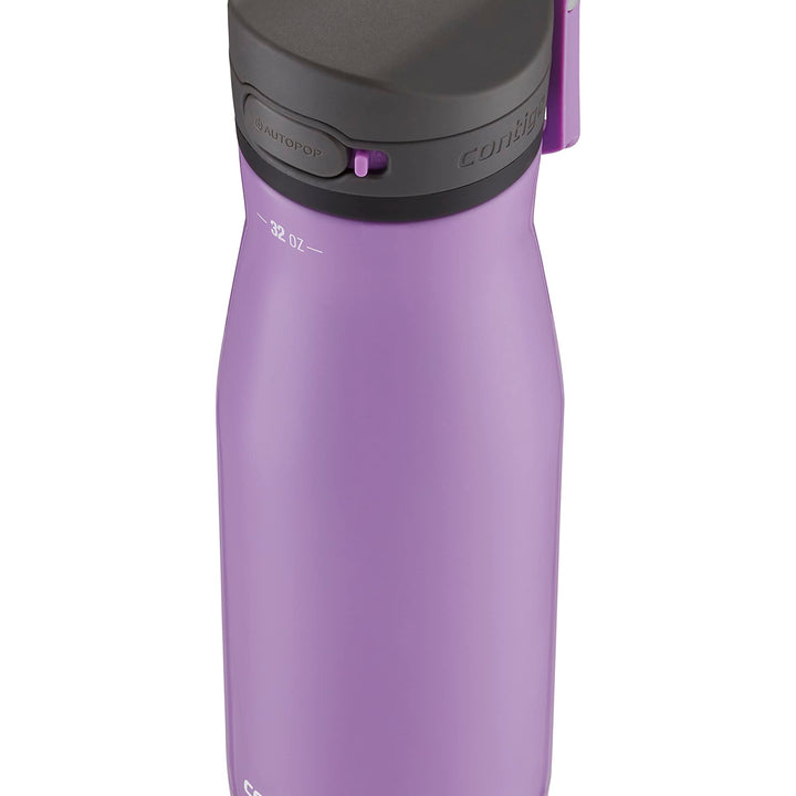 Contigo Jackson Chill 2.0 Vacuum-Insulated Stainless Steel Water Bottle, Secure Lid Technology for Leak-Proof Travel, Keeps Drinks Cold for 12 Hours, 32oz Orchid