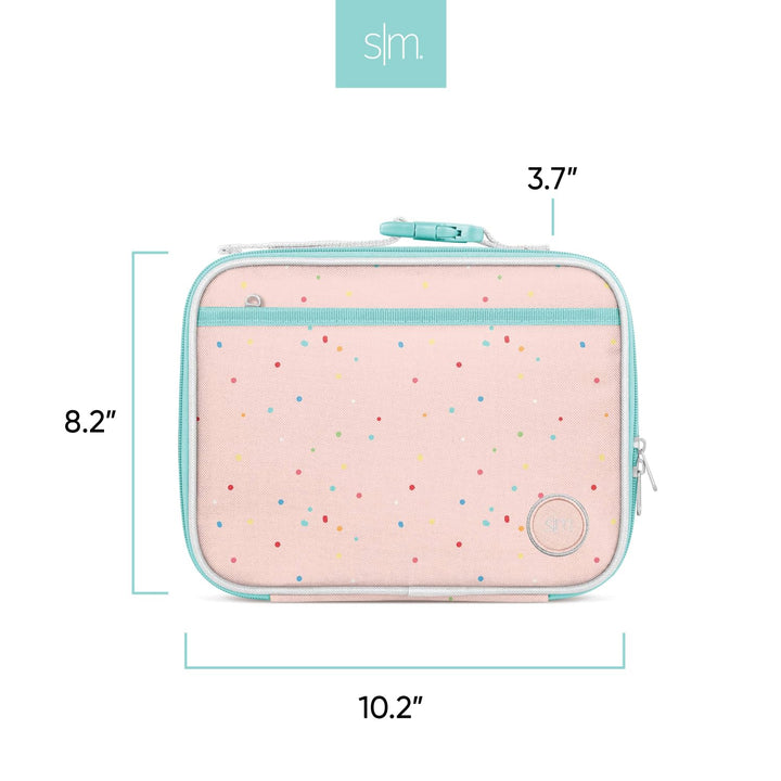 Simple Modern Peppa Pig Kids Lunch Box for School | Reusable Insulated Lunch Bag for Toddler, Girl, and Boy | Meal Containers with Exterior & Interior Pockets | Hadley Collection | Peppa Pig Bubbles Polyester Peppa Pig: Bubbles