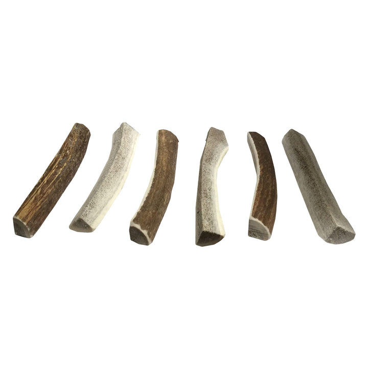 Elk Antler Chews for Dogs | Naturally Shed USA Collected Elk Antlers | All Natural A-Grade Premium Elk Antler Dog Chews | Product of USA, 6-Pack Medium Split 6 Count (Pack of 1)