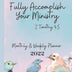 Fully Accomplish Your Ministry 2022 Weekly and Monthly Planner: JW Service Planner 2022: 100 Pages