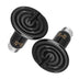 Simple Deluxe 25W/40W/50W/60W/100W/150W Ceramic Heat Emitter Reptile Heat Lamp Bulb No Light Emitting Brooder Coop Heater for Amphibian Pet & Incubating Chicken, Black/2-Pack, 50W 50 Watts