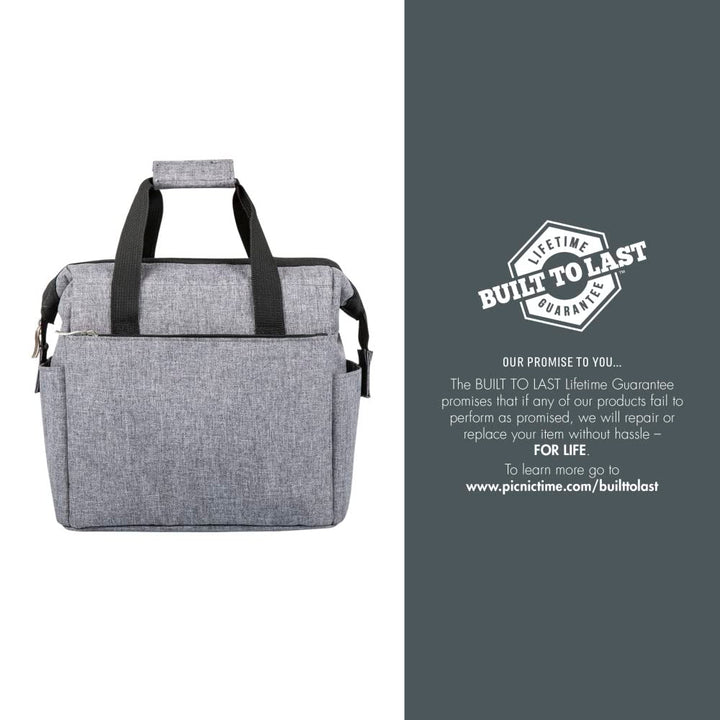 PICNIC TIME NHL Unisex-Adult NHL On The Go Lunch Cooler Minnesota Wild One Size Heathered Gray