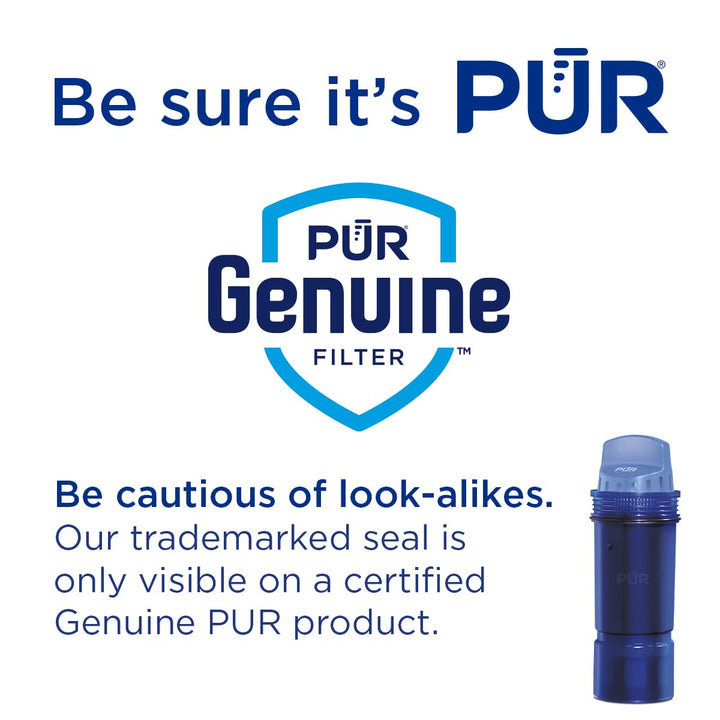 PUR PLUS 11-Cup Water Filter Pitcher with 1 Genuine PUR PLUS Filter, 11-Cup Capacity, 3-in-1 Powerful, Faster Filtration, Dishwasher Safe, Filter Change Light, Sage (PPT110MA)