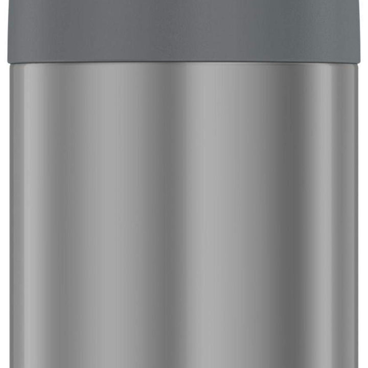 THERMOS FUNTAINER Water Bottle with Straw - 12 Ounce, Grey - Kids Stainless Steel Vacuum Insulated Water Bottle with Lid Gray FUNTAINER 12 Ounce Bottle