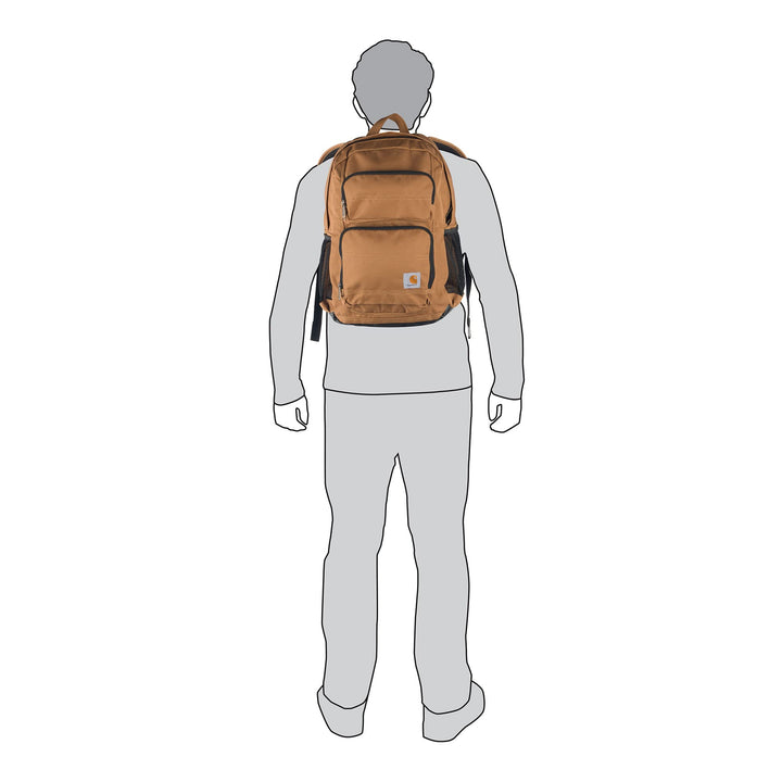 Carhartt 27L Single-Compartment Backpack Carhartt Brown One Size