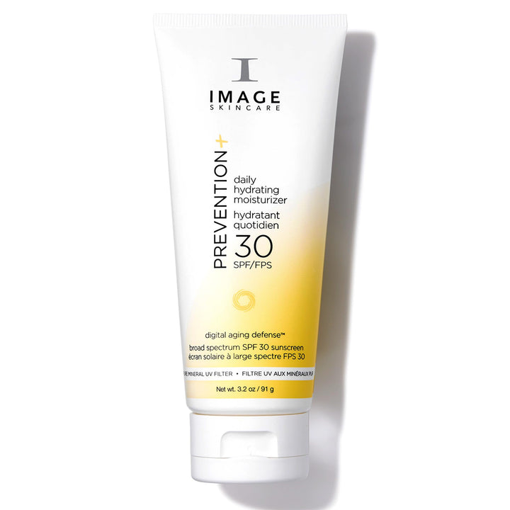 IMAGE Skincare, PREVENTION+ Daily Hydrating Moisturizer SPF 30, Zinc Oxide Face Sunscreen Lotion with Sheer Finish,  Exclusive, 3.2 oz