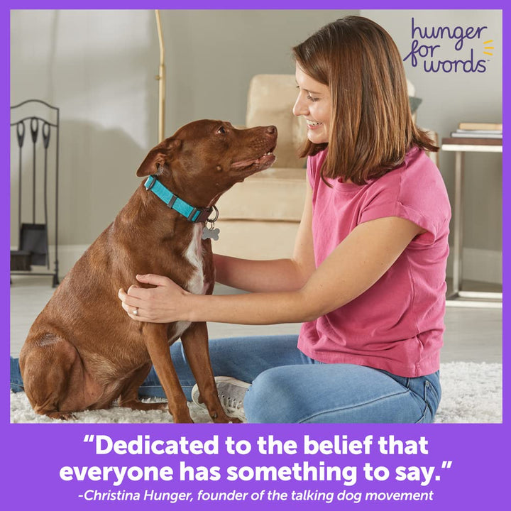 Hunger for Words Talking Pet Button Mat - 1 Piece Single Mat Holds Up to 6 Buttons, Talking Dog Button Mat, Talking Dog Button Storage (Buttons Sold Separately)