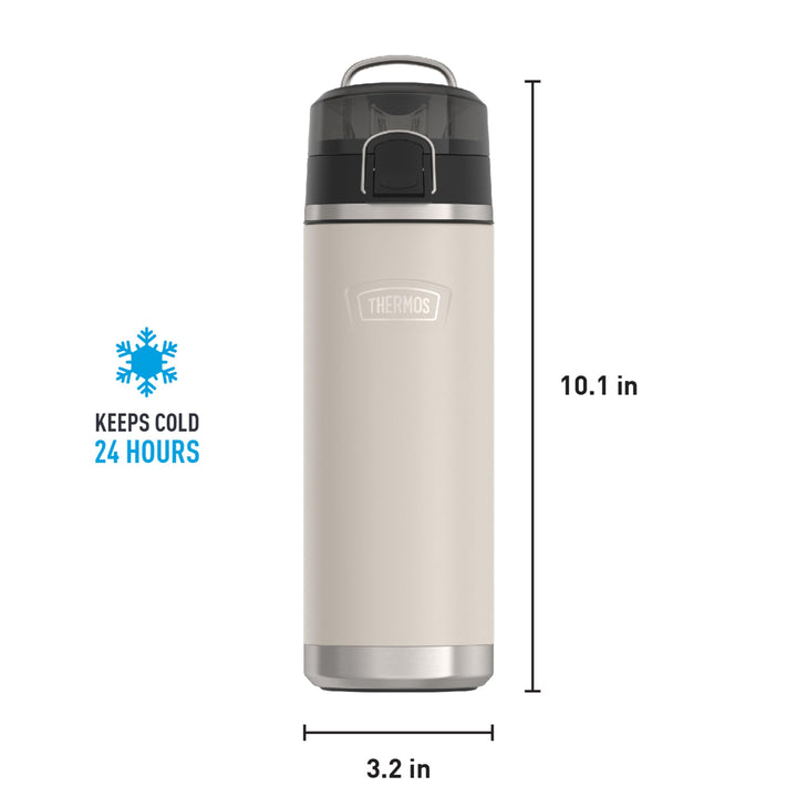 ICON SERIES BY THERMOS Stainless Steel Water Bottle with Spout 24 Ounce, Sandstone