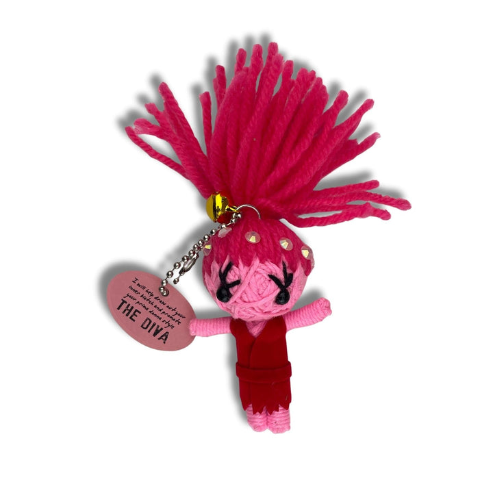 Watchover Voodoo 3-Inch The Diva Keychain - Handcrafted Gift to Bring Good Luck and Positivity Everywhere You Go