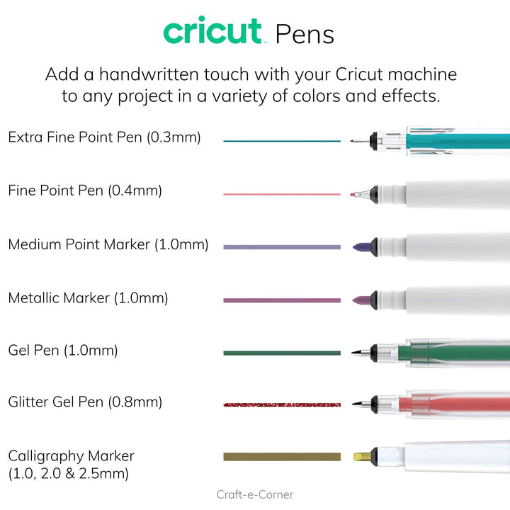 Cricut Joy Fine Point Pens, 0.4 mm (3) Red, Green, Violet