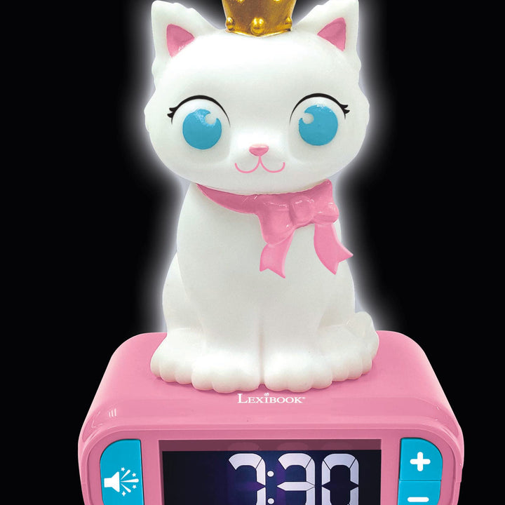 Lexibook - Unicorn Digital Alarm Clock for Kids with Night Light, Snooze and Unicorn Sound Effects, Childrens Clock, Luminous Unicorn, Pink Colour - RL800UNI