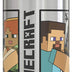 Zak Designs Minecraft - Stainless Steel Water Bottle with One Hand Operation Action Lid and Built-in Carrying Loop, with Straw Spout is Perfect for Kids (15.5 oz, 18/8, BPA-Free)