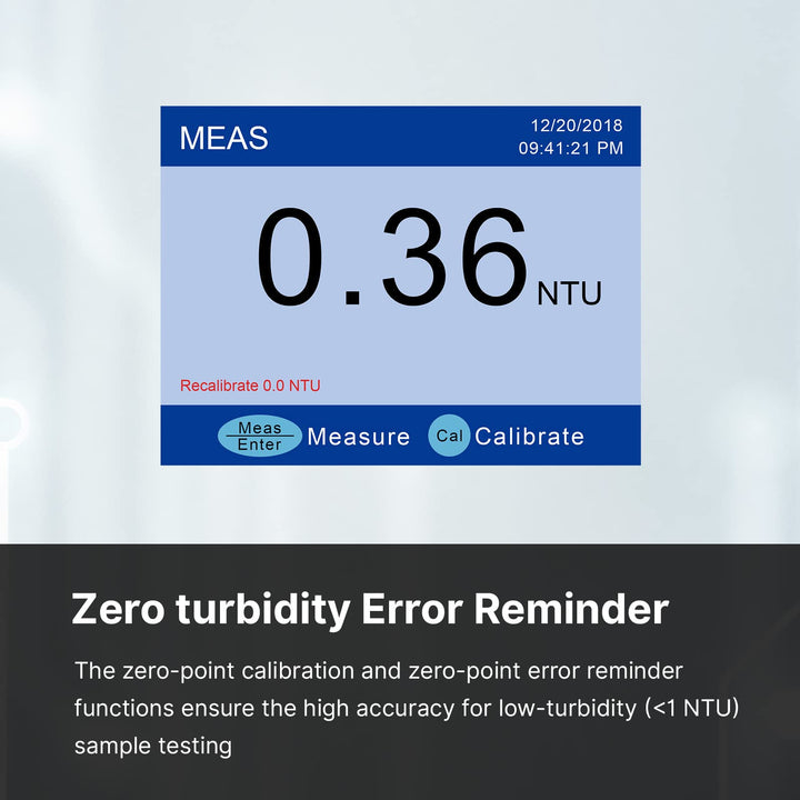 Apera Instruments TN480 Portable Turbidity Meter with GLP Data Logger, ISO 7027 Compliant ISO compliant GLP
