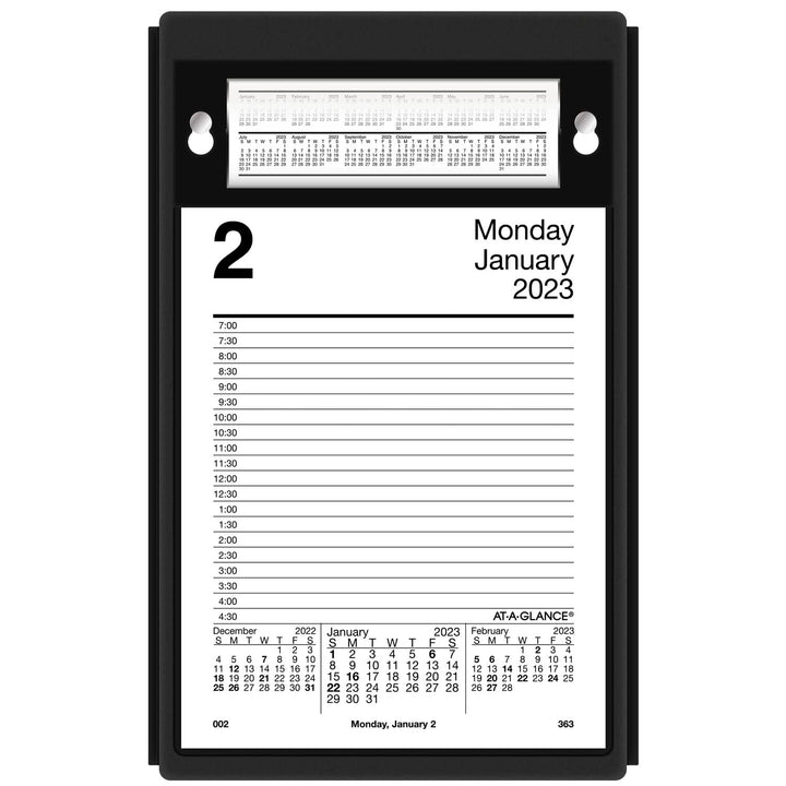 AT-A-GLANCE 2024 Daily Desk Pad Calendar Refill, 5" x 8", Large, Style (E4585024) 2024 Old Edition Pad Style