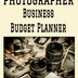 Photographer Business Budget Planner: 8.5" x 11" Professional Photography 12 Month Organizer to Record Monthly Business Budgets, Income, Expenses, ... Info, Tax Deductions and Mileage (118 Pages)