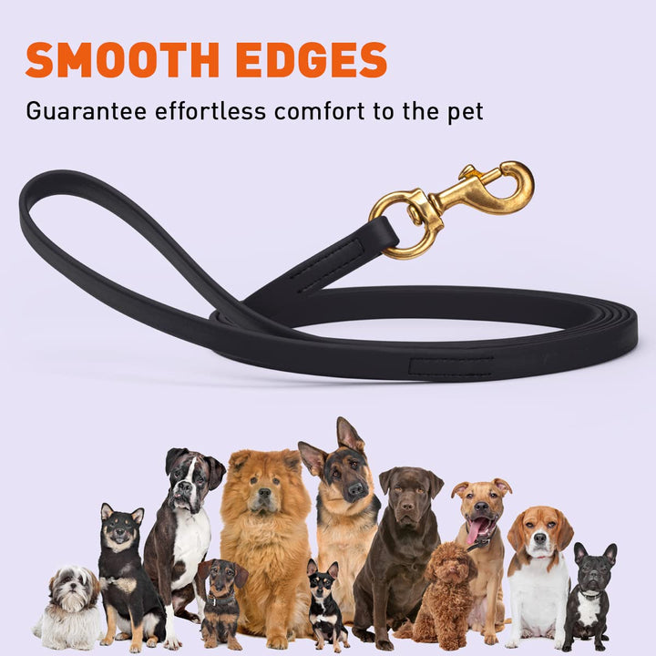 Viper Biothane Working Tracking Lead Leash Long Line for Dogs 2 Colors and 6 Sizes, Black, 5/8" x 33ft