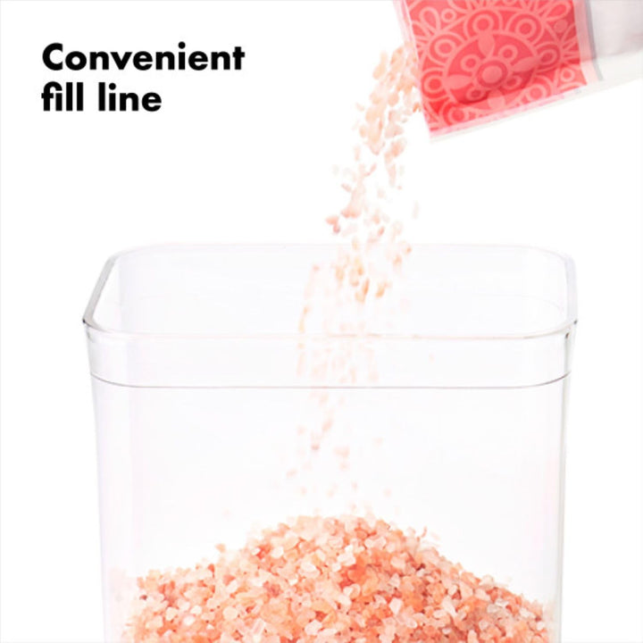 OXO Good Grips POP Container - Airtight Food Storage - Big Square Medium 4.4 Qt Ideal for 5lbs of flour or sugar 4.4 Qt - Square - Flour