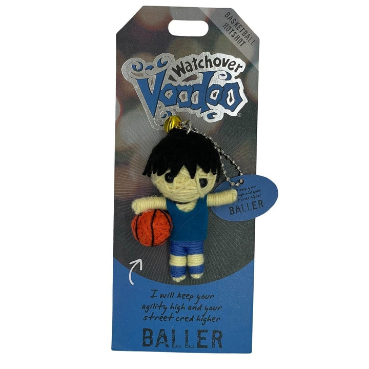 Watchover Voodoo 3-Inch Baller Keychain - Handcrafted Gift to Bring Good Luck and Positivity Everywhere You Go