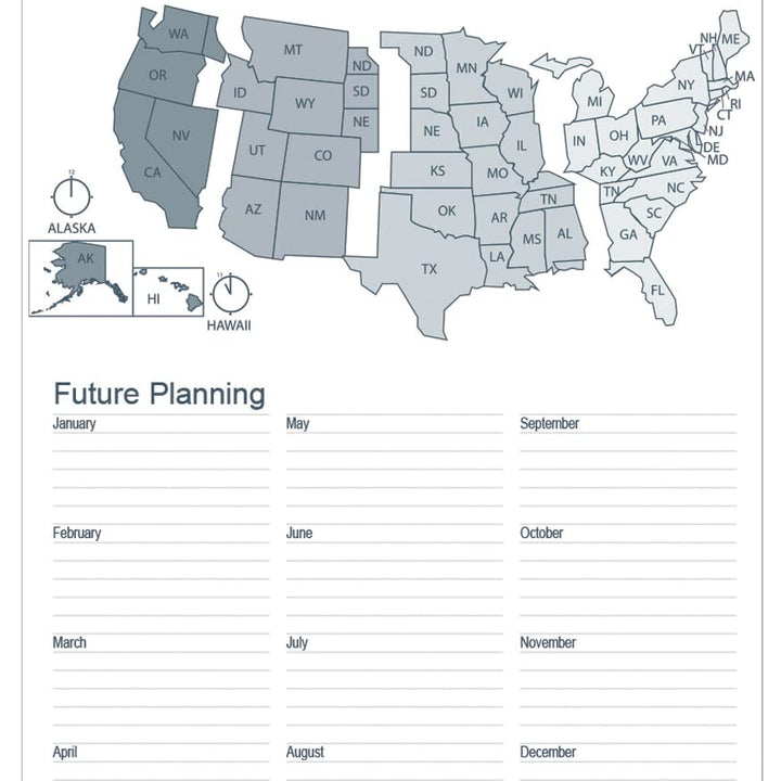 House of Doolittle 2024 Calendar Planner, Monthly, Blue Cover, 8.5 x 11 Inches, December - January (HOD26207-24) 14 Month