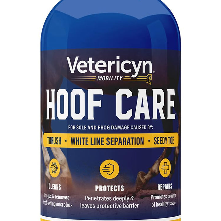 Vetericyn Equine Hoof Care for Sole and Frog Damage Caused by Thrush, White Line Separation, and Seedy Toe – 8 Ounces