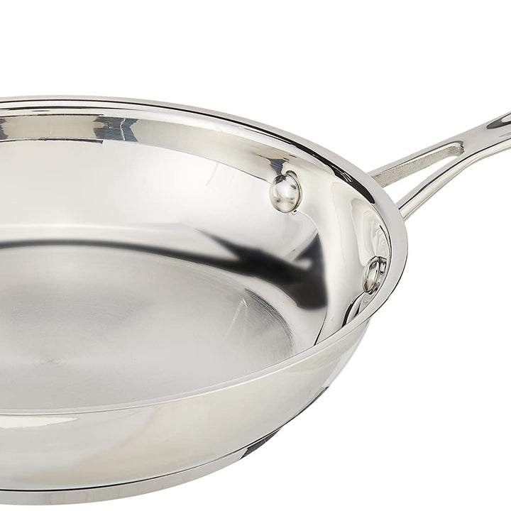 Cuisinart 722-20 8-Inch Chef's-Classic-Stainless-Cookware-Collection, 8", Open Skillet