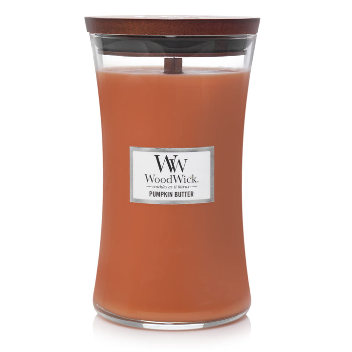 WoodWick Hourglass Candles - Pumpkin Butter and Autumn Harvest Trilogy