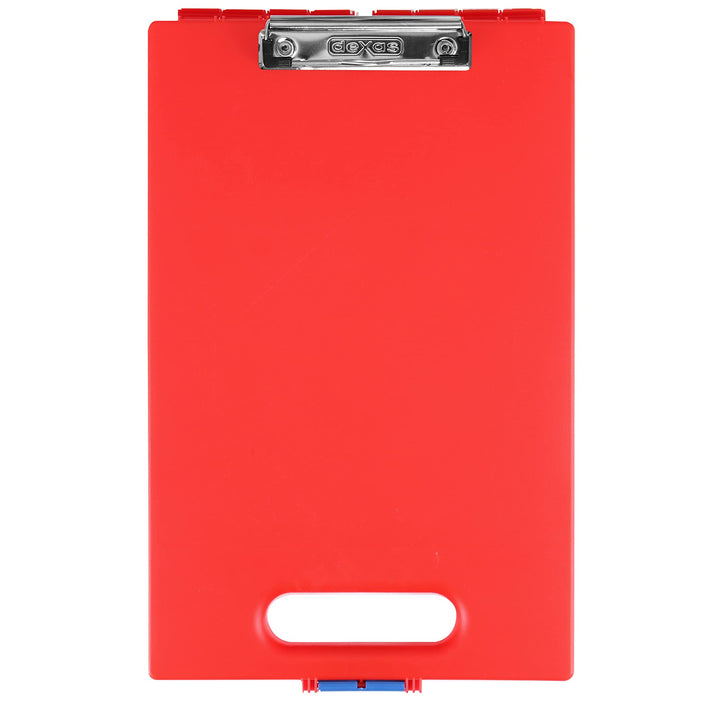 Dexas Clipcase Storage Clipboard with Handle, Red